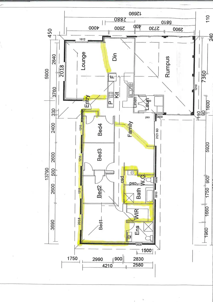Floorplan of Homely house listing, 2 Erica Close, Cameron Park NSW 2285