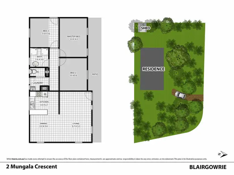 Floorplan of Homely house listing, 2 Mungala Crescent, Blairgowrie VIC 3942