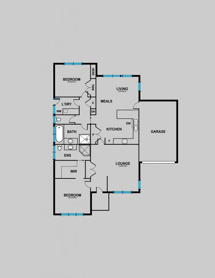 Floorplan of Homely unit listing, 4/88 Birdwood Avenue, Sebastopol VIC 3356