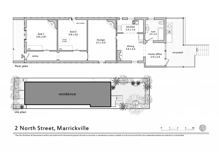 Floorplan of Homely house listing, 2 North St, Marrickville NSW 2204