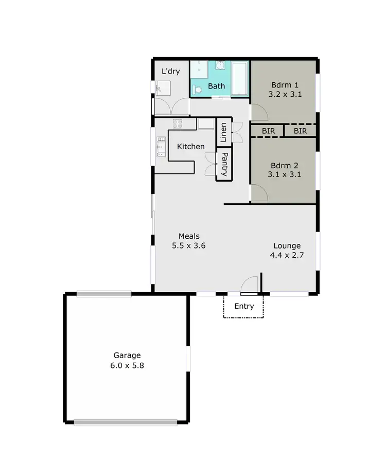 Floorplan of Homely house listing, 1/274a Albert Street, Sebastopol VIC 3356