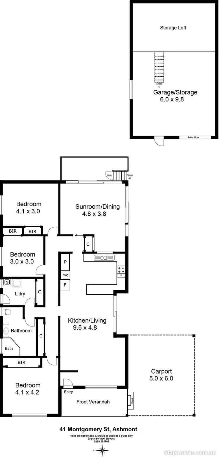 Floorplan of Homely house listing, 41 Montgomery Street, Ashmont NSW 2650