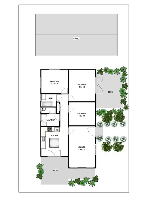 Floorplan of Homely house listing, 95 Couch Street, Sunshine VIC 3020