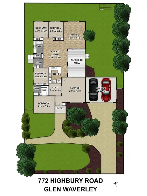 Floorplan of Homely house listing, 772 Highbury Road, Glen Waverley VIC 3150