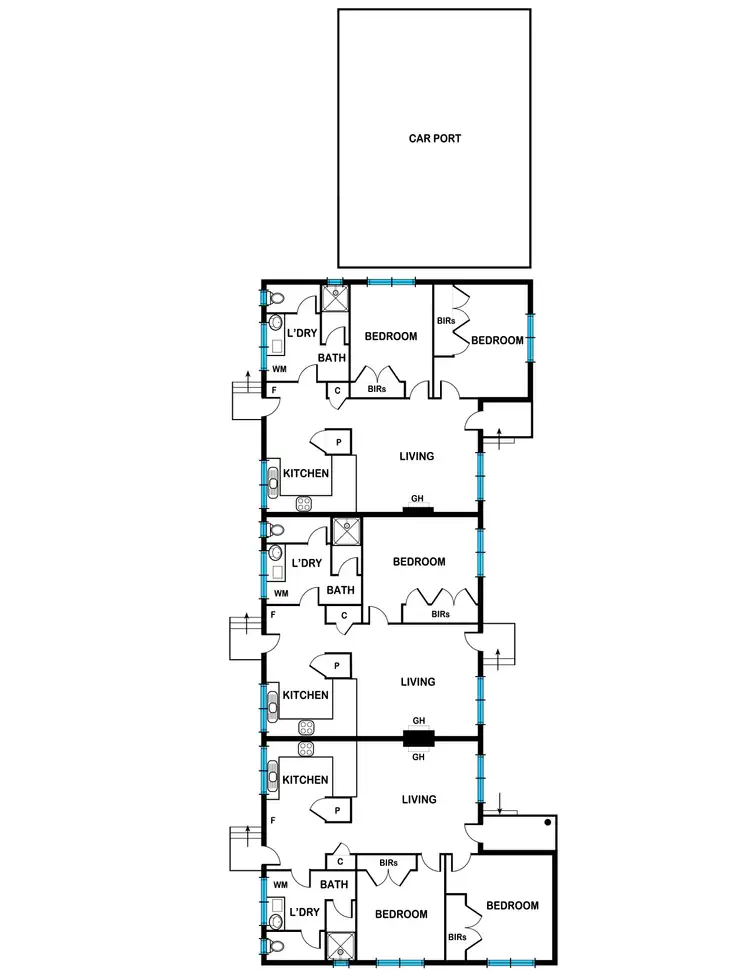 Floorplan of Homely house listing, 2/7 Glasgow Street, Wendouree VIC 3355