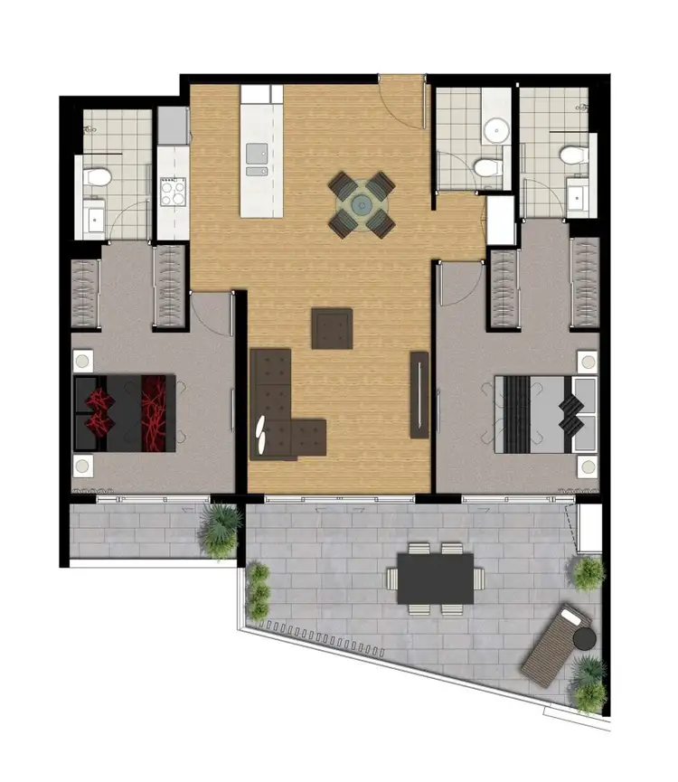 Floorplan of Homely unit listing, 7/68 Benson Street, Toowong QLD 4066
