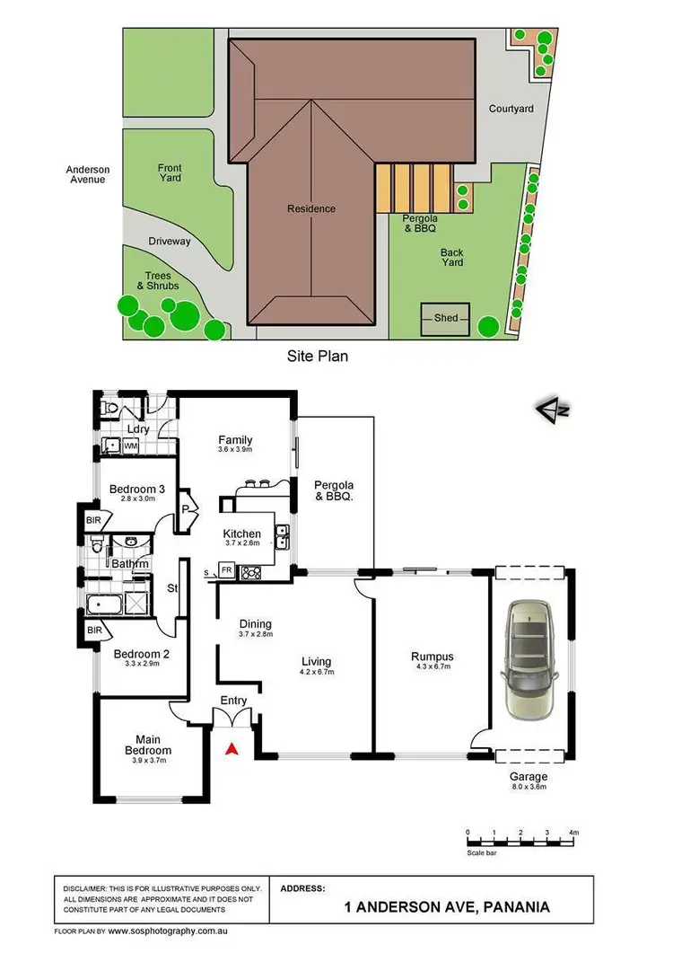 Floorplan of Homely house listing, 1 Anderson Avenue, Panania NSW 2213