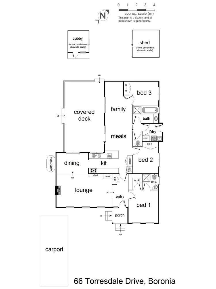 Floorplan of Homely house listing, 66 Torresdale Drive, Boronia VIC 3155