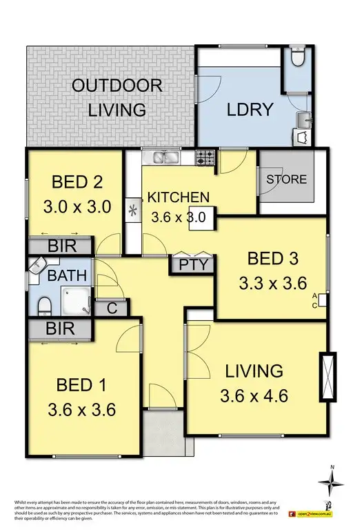 Floorplan of Homely house listing, 48A Burnewang Street, Sunshine VIC 3020