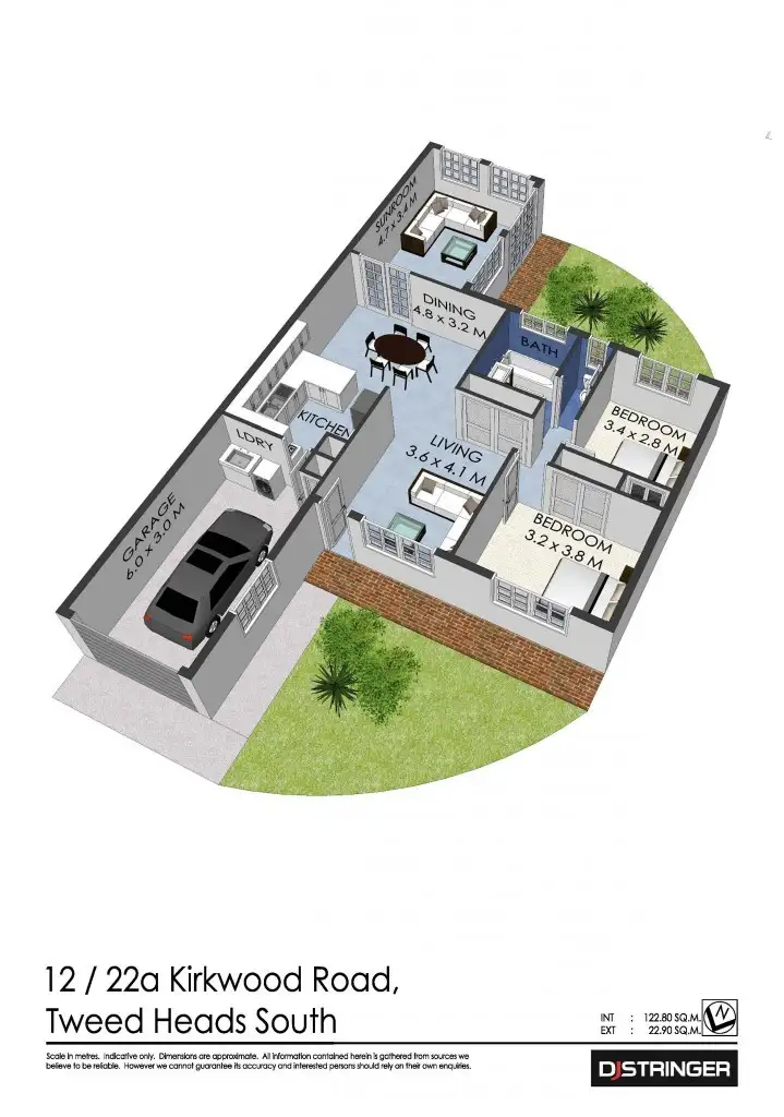 Floorplan of Homely unit listing, 12/22A Kirkwood Road - St Andrews, Tweed Heads South NSW 2486