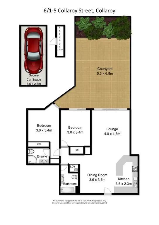 Floorplan of Homely apartment listing, 6/1-5 Collaroy Street, Collaroy NSW 2097