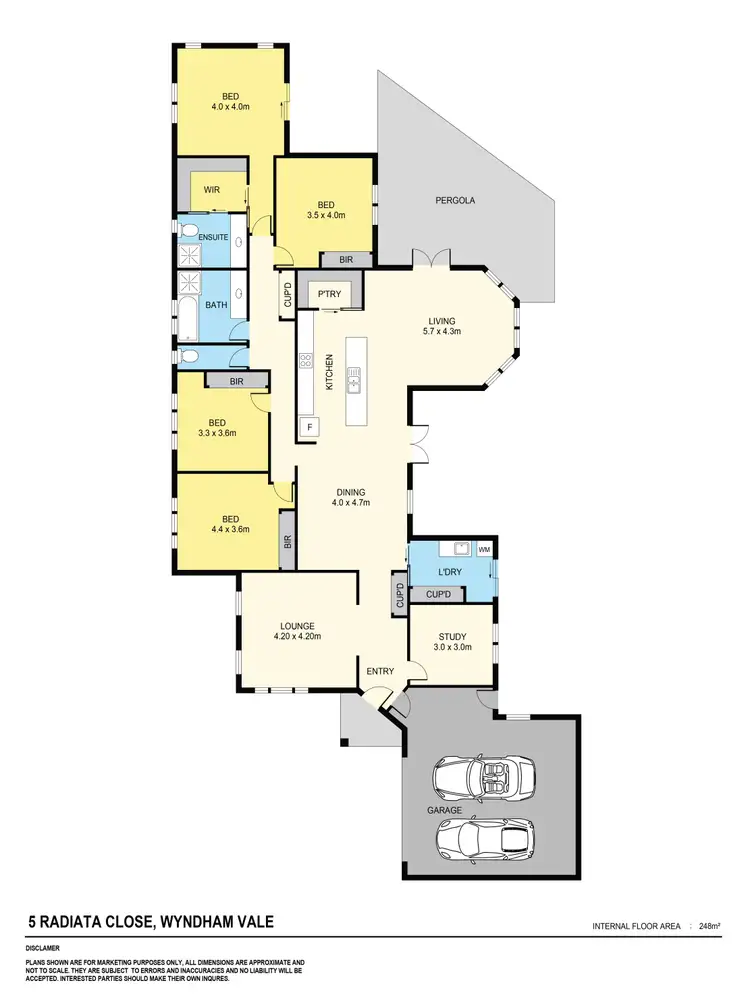 Floorplan of Homely house listing, 5 Radiata Close, Wyndham Vale VIC 3024