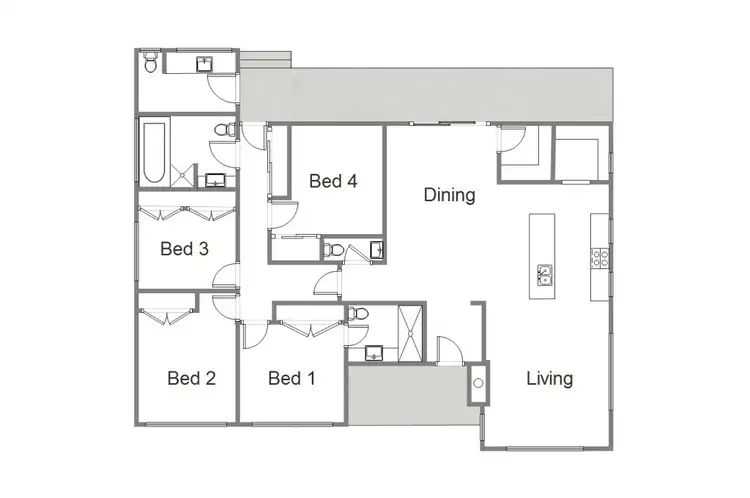 Floorplan of Homely house listing, 11 Kitchen Street, Mansfield VIC 3722