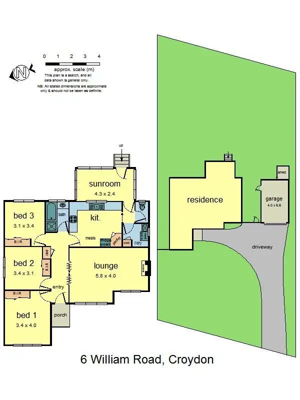 Floorplan of Homely house listing, 6 William Road, Croydon VIC 3136