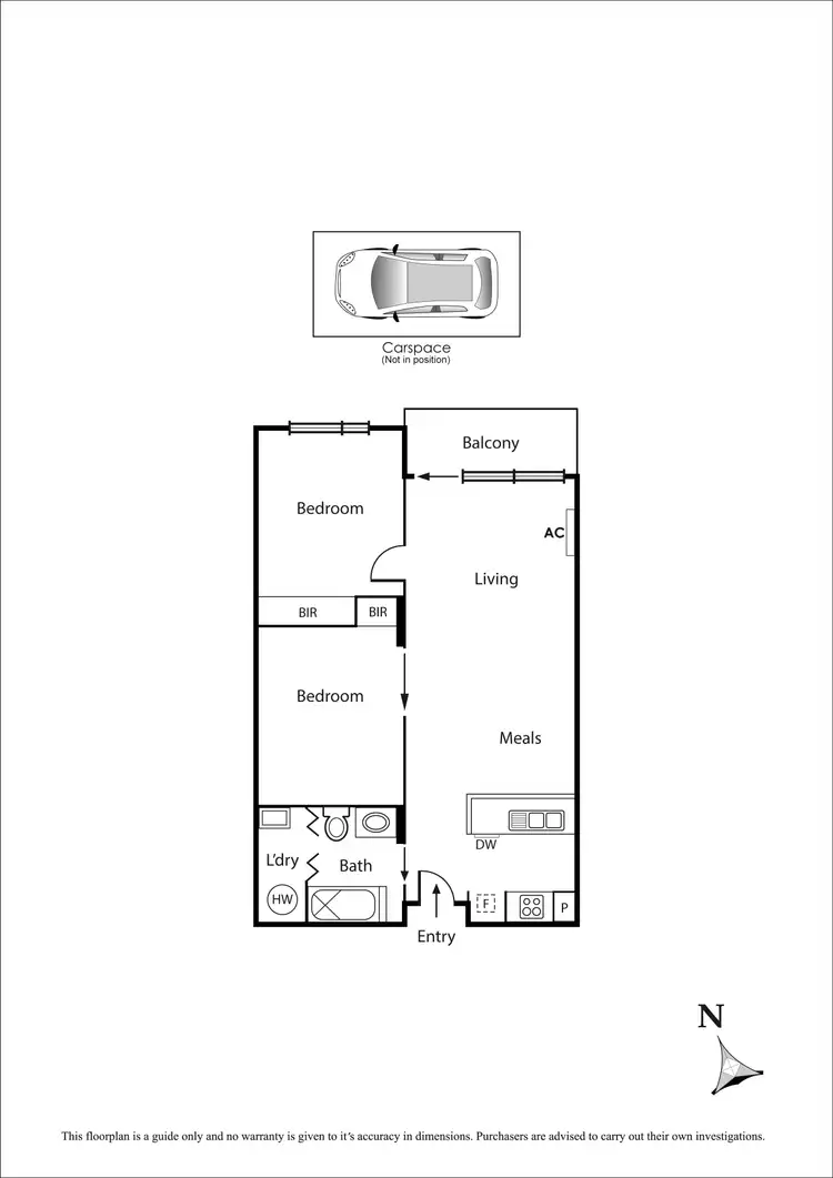 Floorplan of Homely apartment listing, 609/55 Bay Street, Port Melbourne VIC 3207