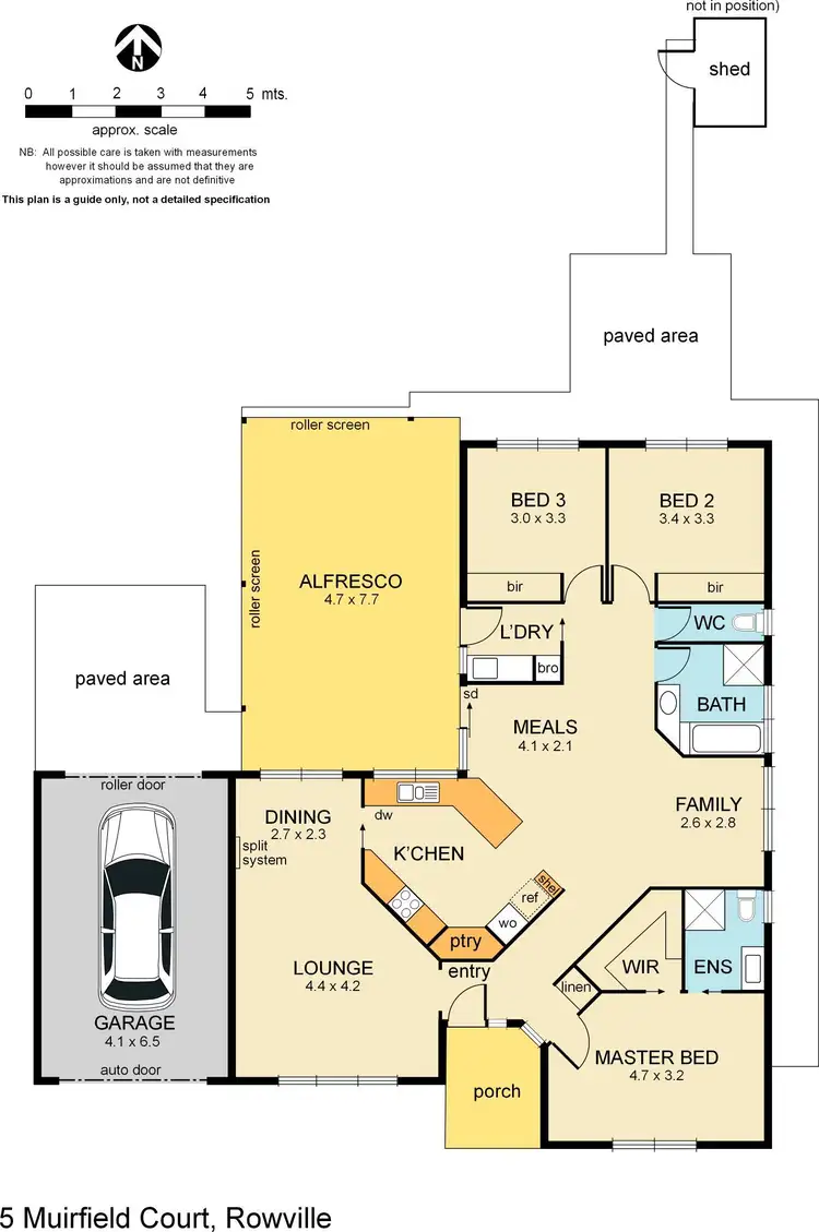 Floorplan of Homely house listing, 5 Muirfield Court, Rowville VIC 3178