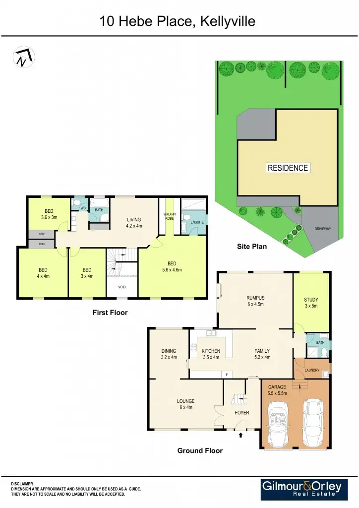 Floorplan of Homely house listing, 10 Hebe Place, Kellyville NSW 2155