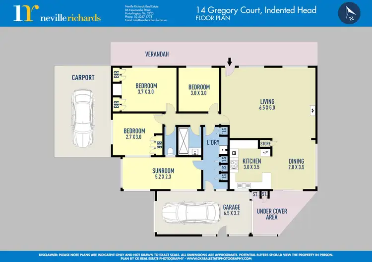 Floorplan of Homely house listing, 14 Gregory Court, Indented Head VIC 3223
