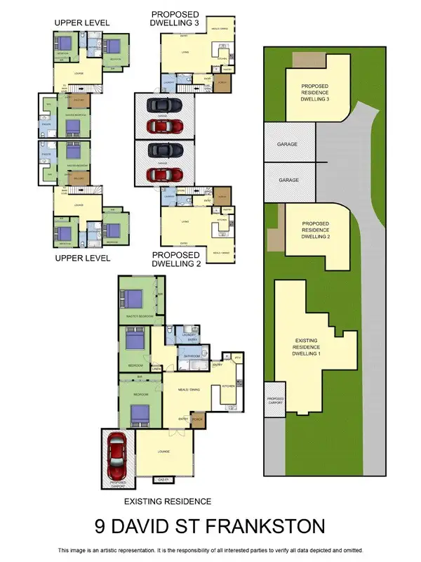 Floorplan of Homely house listing, 9 David Street, Frankston VIC 3199
