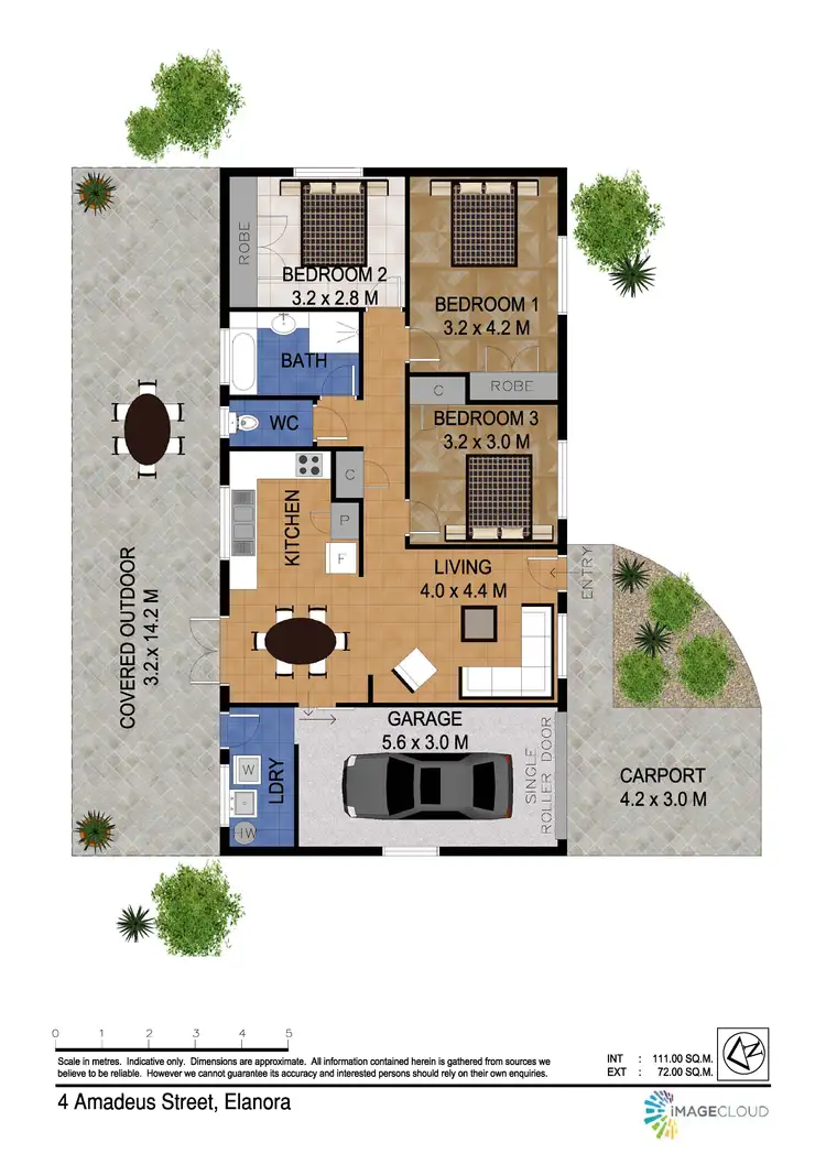 Floorplan of Homely house listing, 4 Amadeus Street, Elanora QLD 4221
