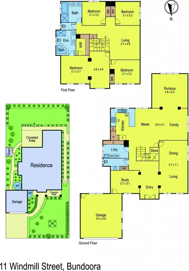 Floorplan of Homely house listing, 11 Windmill Street, Bundoora VIC 3083
