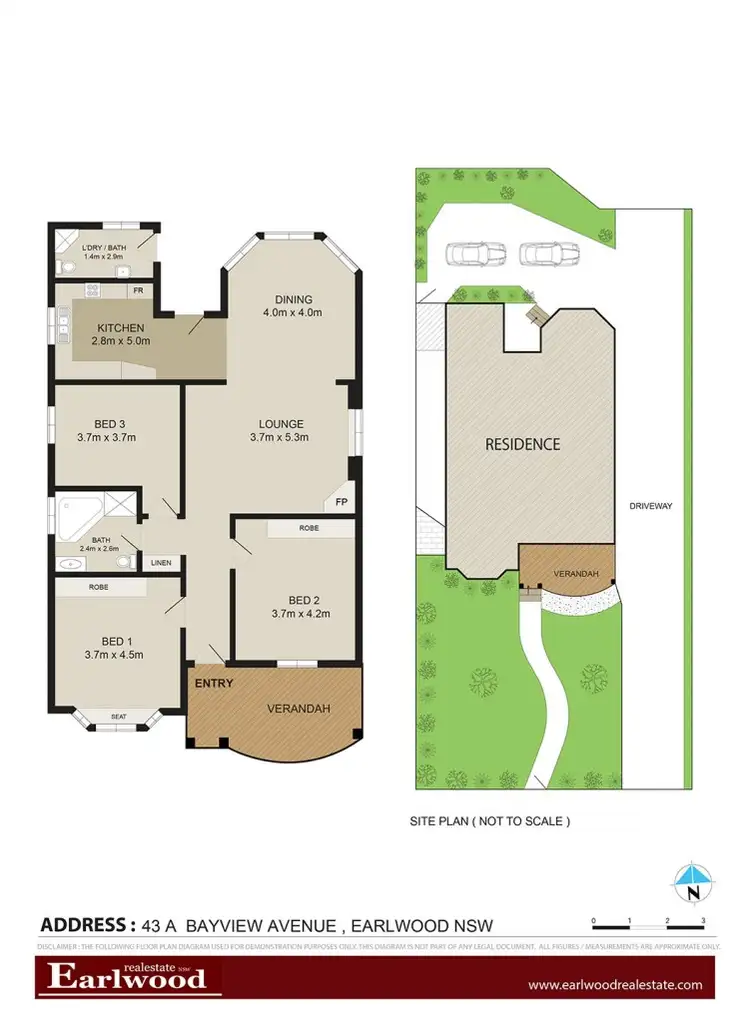 Floorplan of Homely house listing, 43a Bayview Avenue, Earlwood NSW 2206