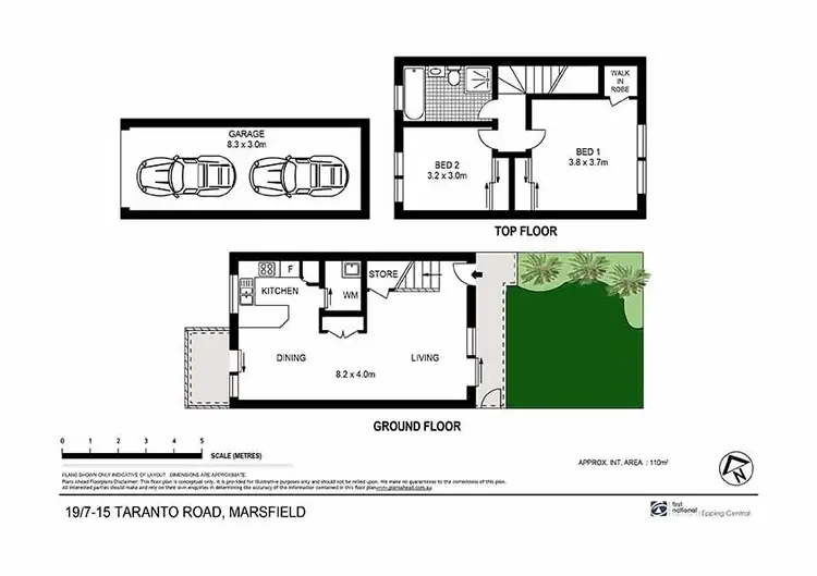 Floorplan of Homely townhouse listing, 19/7-15 Taranto Road, Marsfield NSW 2122