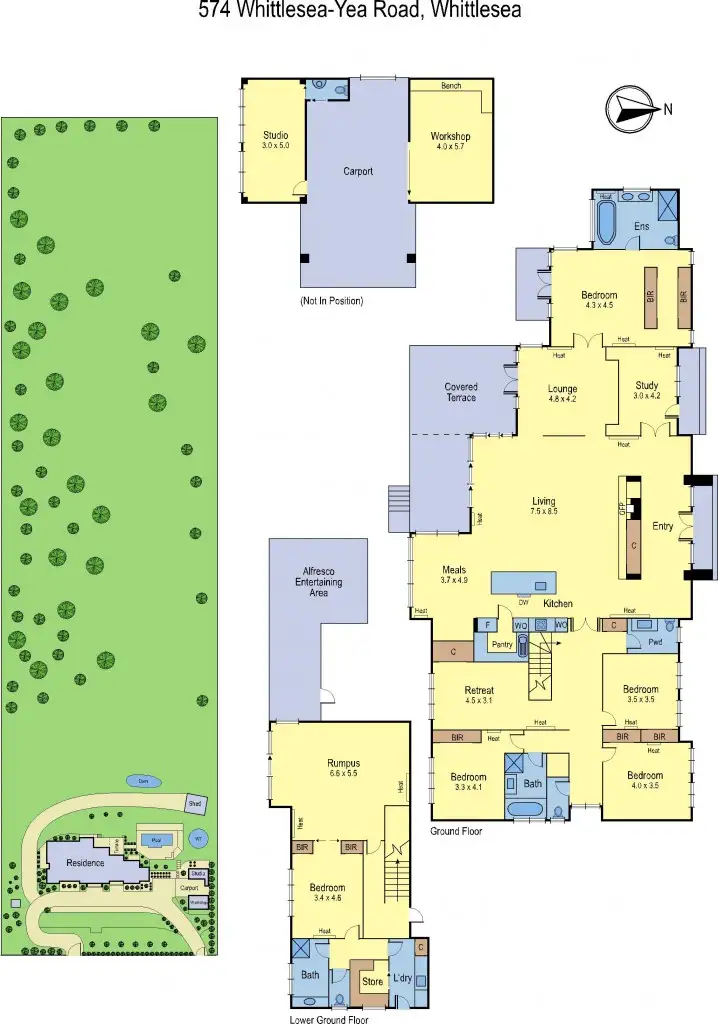 Floorplan of Homely house listing, 574 Yea Road, Whittlesea VIC 3757