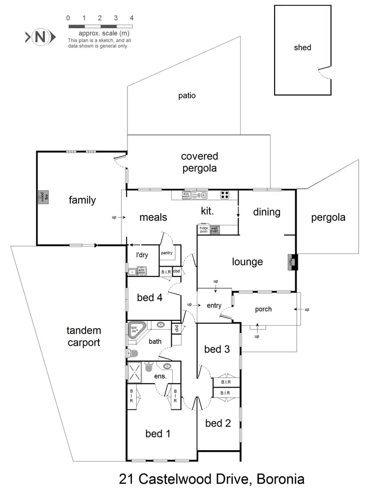 Floorplan of Homely house listing, 21 Castlewood Drive, Boronia VIC 3155