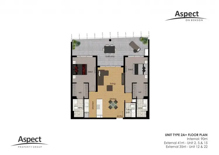Floorplan of Homely apartment listing, 2/68 Benson Street, Toowong QLD 4066