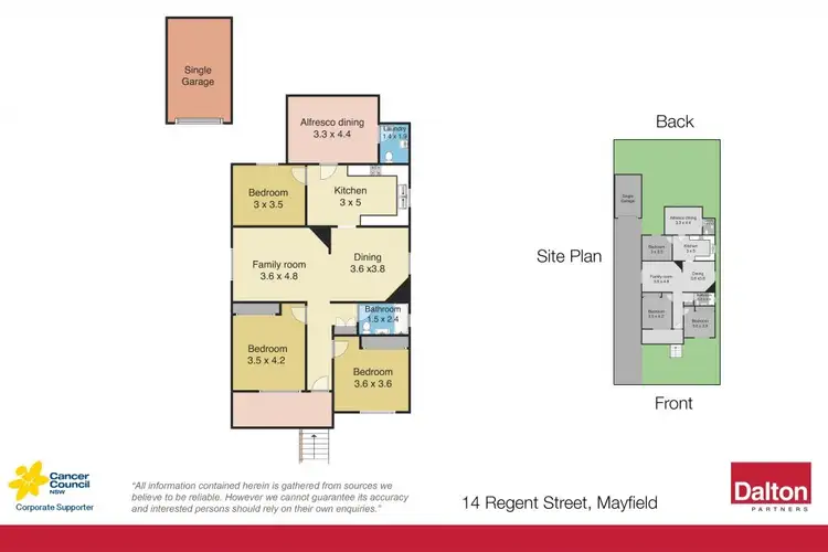 Floorplan of Homely house listing, 14 Regent Street, Mayfield NSW 2304