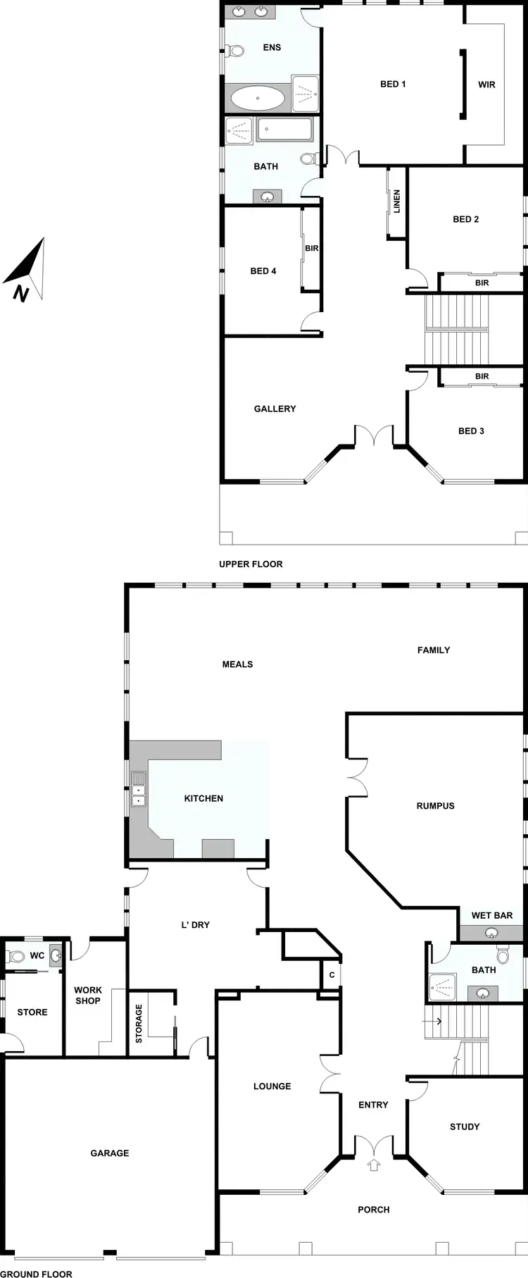 Floorplan of Homely house listing, 23 Blenheim Way, Caroline Springs VIC 3023