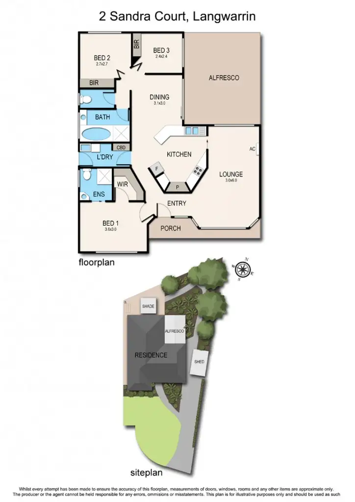 Floorplan of Homely house listing, 2 Sandra Court, Langwarrin VIC 3910