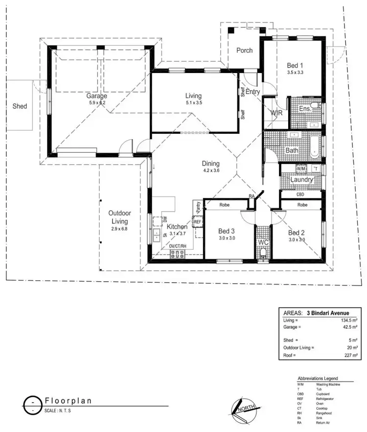 Floorplan of Homely house listing, 3 Bindari Avenue, Glenfield Park NSW 2650