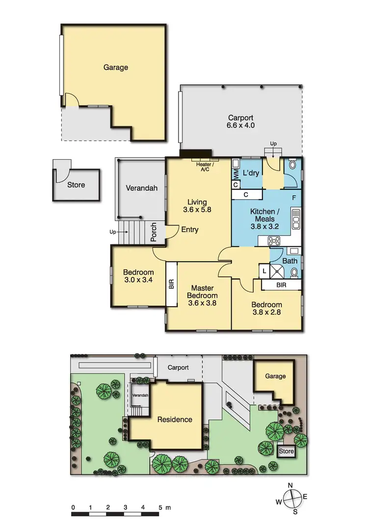 Floorplan of Homely house listing, 44 Marie Avenue, Heidelberg Heights VIC 3081