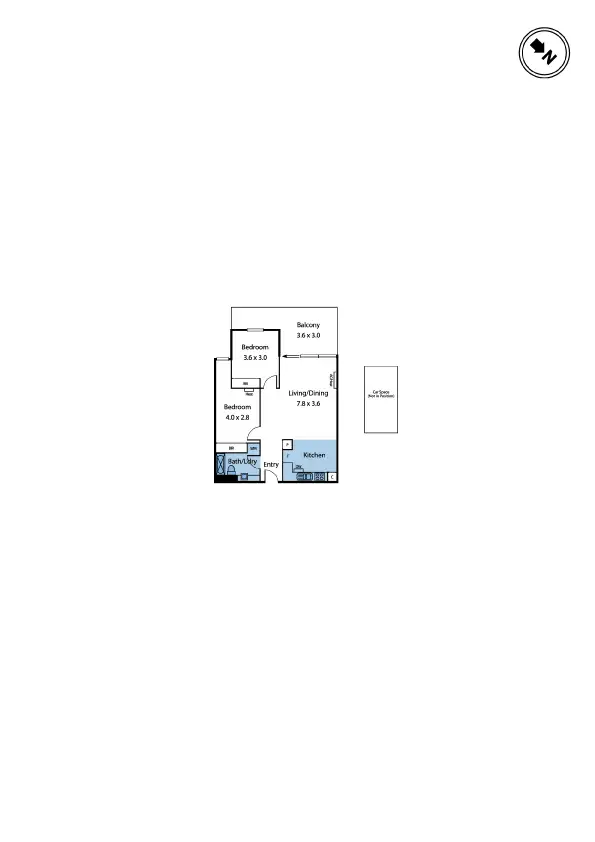 Floorplan of Homely apartment listing, 48/48 Eucalyptus Drive, Maidstone VIC 3012