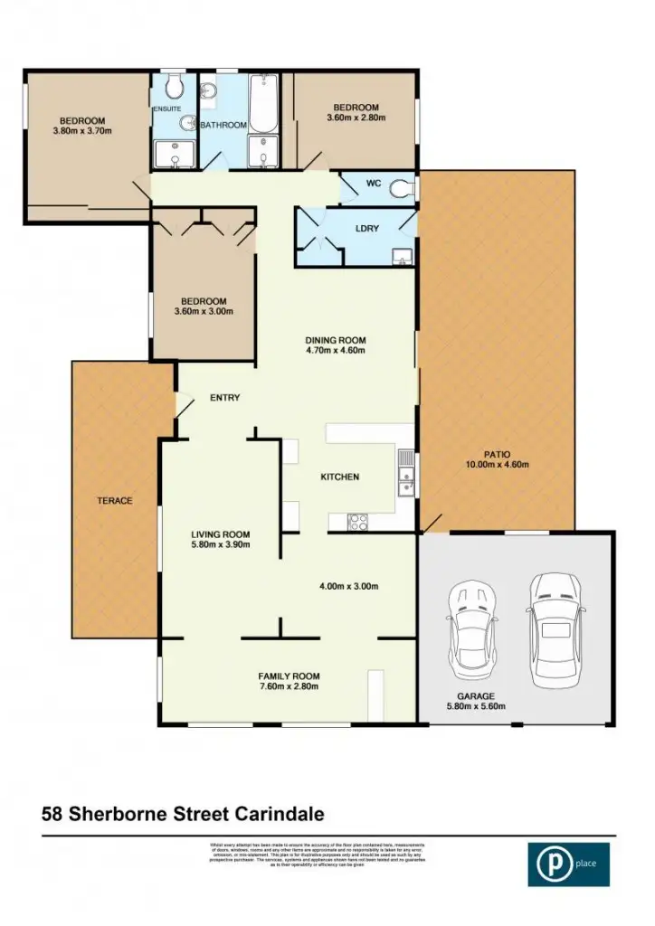 Floorplan of Homely house listing, 58 Sherborne Street, Carindale QLD 4152