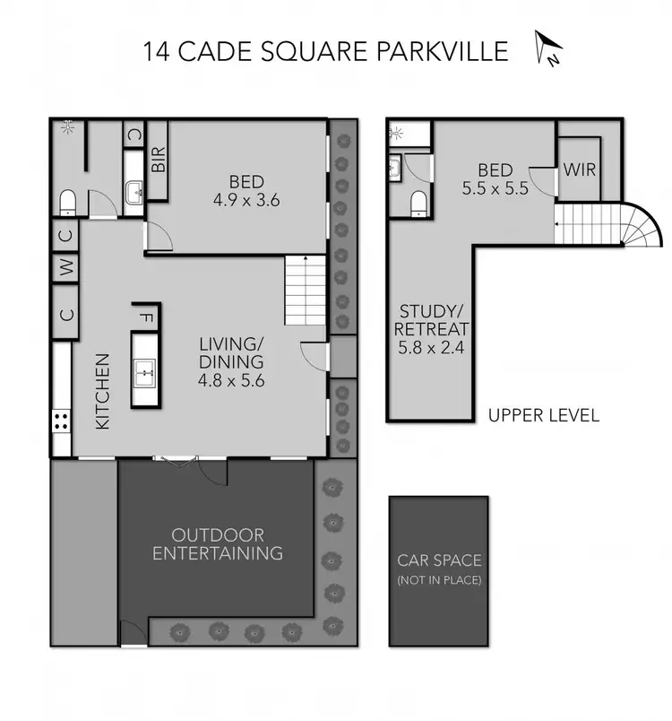 Floorplan of Homely house listing, 14 Cade Square, Parkville VIC 3052