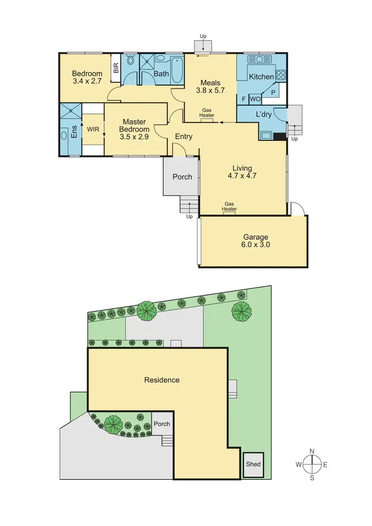 Floorplan of Homely unit listing, 3/22 Denbigh Street, Frankston VIC 3199