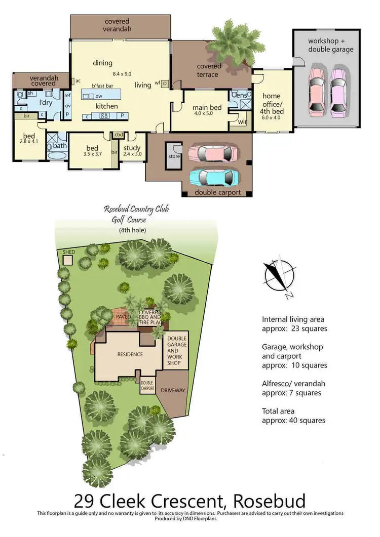 Floorplan of Homely house listing, 29 Cleek Crescent, Rosebud VIC 3939
