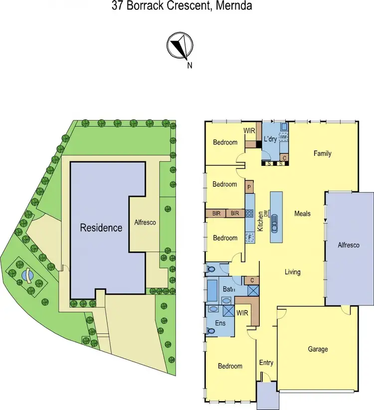 Floorplan of Homely house listing, 37 Borrack Crescent, Mernda VIC 3754