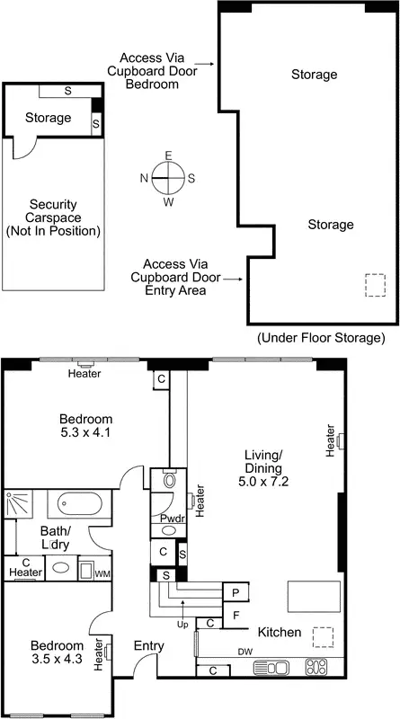 Floorplan of Homely apartment listing, 15/125 Oxford Street, Collingwood VIC 3066
