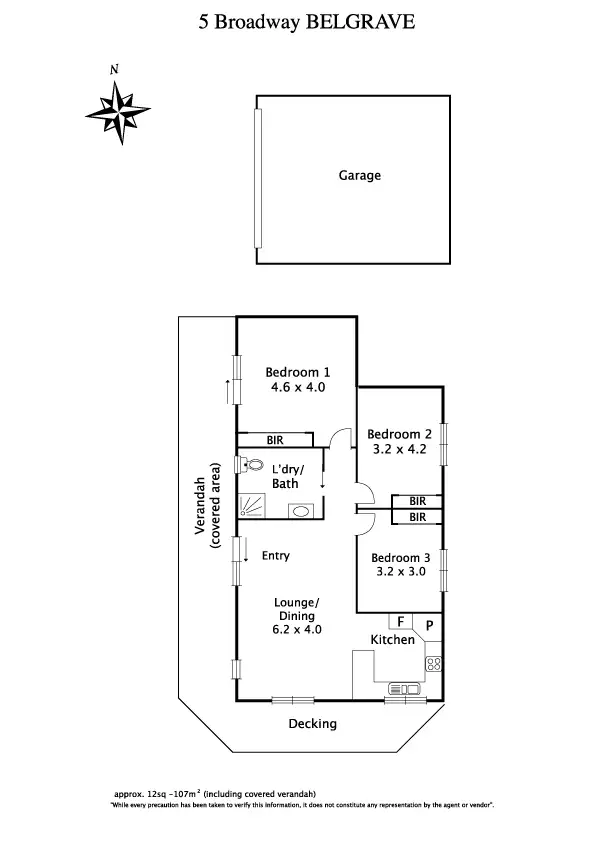 Floorplan of Homely house listing, 5 Broadway, Belgrave VIC 3160