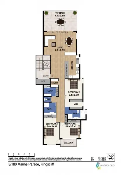 Floorplan of Homely apartment listing, 3/180 Marine Parade, Kingscliff NSW 2487