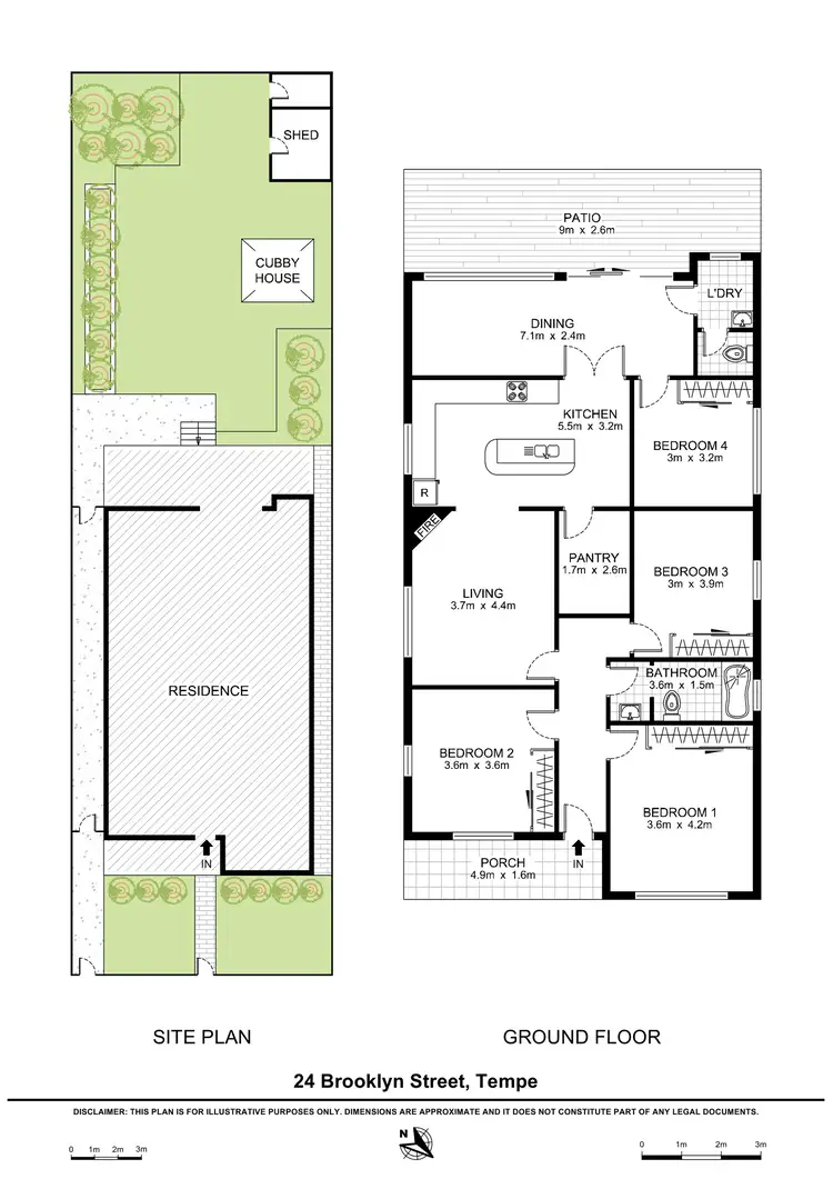 Floorplan of Homely house listing, 24 Brooklyn Street, Tempe NSW 2044