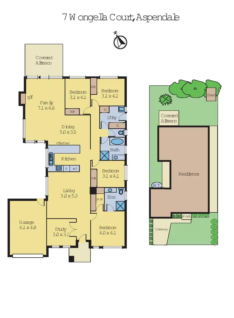 Floorplan of Homely house listing, 7 Wongella Court, Aspendale VIC 3195