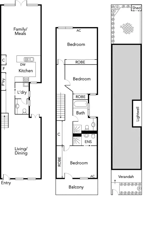 Floorplan of Homely house listing, 227A Danks Street, Albert Park VIC 3206