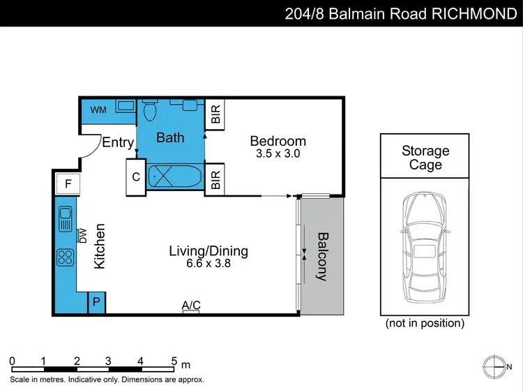Floorplan of Homely apartment listing, 204/8 Balmain Street, Richmond VIC 3121