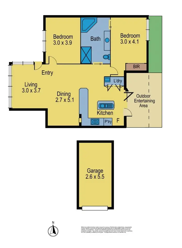 Floorplan of Homely apartment listing, 3/18 Clarendon Parade, West Footscray VIC 3012