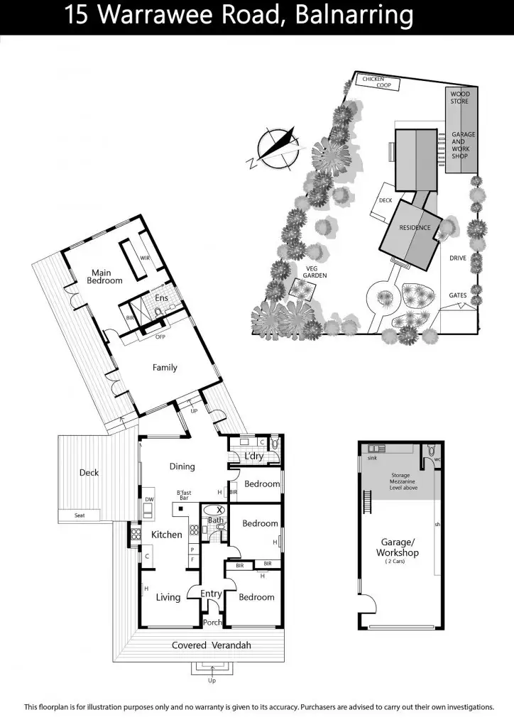 Floorplan of Homely house listing, 15 Warrawee Road, Balnarring VIC 3926